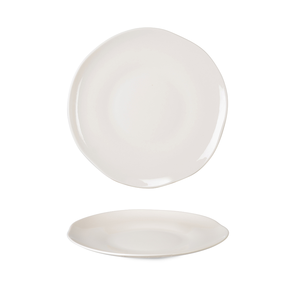 Kayla Cream Natural Dinner Plate